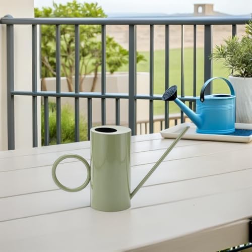 LIFKOME Oz Stainless Steel Watering Can Decorative and Functional with Long Spout Stylish Design Metal Watering Can for Indoor and Outdoor Plants Suitable for Succulents and Flowers - Image 4