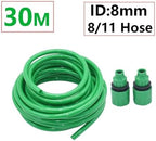 Garden supplies 4/7mm 8/11mm 9/12mm Hose Garden Watering 1/4 3/8" Flexible PVC Hose Micro Drip Irrigation Tubing Lawn Plants Greenhouse Pipe Garden hose(Green 8I11 x 30m) - Image 2