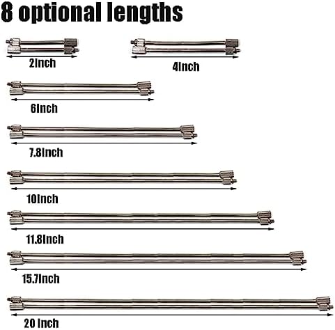 20 Pack Flexible Nozzle Extensions, Brass Mist Rod for Outdoor Misting System, Misting Extended Pole 10/24 UNC for Garden, Humidification, Outdoor Cooling, Dust Control(Size:7.8 Inch) - Image 5