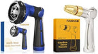 FANHAO High Pressure Spray Nozzle with Thumb Control+Heavy Duty Garden Hose Nozzle by FANHAO