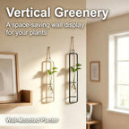 METALLIXITY Hanging Clear Glass Hydroponic Plant Propagation Tube Vase 2Pcs - Image 4