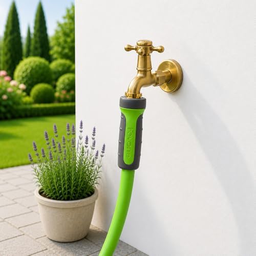 FEVONE Heavy Duty Garden Hose 35 ft, Hybrid Polymer Water Hose - Image 7