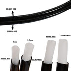 Sewer Jetter Kit for Pressure Washer 5800 PSI Drain Cleaner Hose 1/4 Female NPT,Button Nose,Pressure Washer Adapter,Button Hose Sewer Jetting Nozzle Pearl Corsage Pin Waterproof Tape with 2 Spanner - Image 5