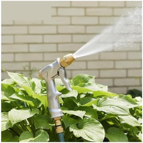 Heavy Duty Metal Garden Hose Nozzle High Pressure Pistol Grip Sprayer 4 Spray Modes Handheld Water(SIZE B) - Image 3