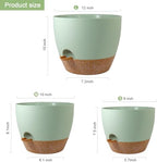 WSMKSZ 12/10/9 inch Self Watering Pots for Indoor Outdoor Plants, Set of 3 - Image 2