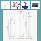 Stainless Steel Garden Water Column with Faucet, Floor-Mounted Outdoor Fountain Hydrant, Ideal for Lawn Hose Stand & Cleaning (Silver 3.86" x 13"/33.8" x 5.1") - Image 7
