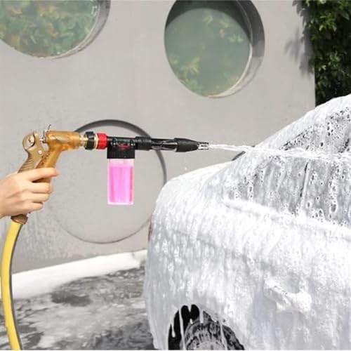 Portable High Pressure Water Gun Foam Pot Nozzle Garden Hose Water Gun Car Wash Cleaning Water Gun for Watering Garden - Image 2