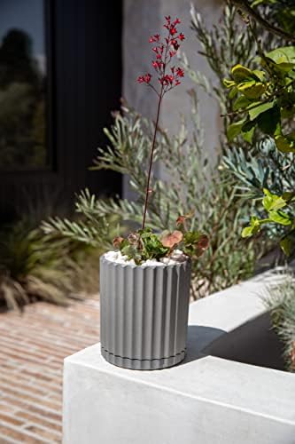 Veradek Demi Series Demi 6" Planter w/Tray - Grey, 2 Pack - Image 4