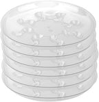 6 Pack Clear PET Plant Drip Tray Plastic Heavy Duty Plant Saucer Drip Trays for pots,Plate Water Catcher, Plant Drainage Tray (14") by ZzpYXIA
