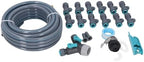AYNEFY Automatic Drip Irrigation System, 10m PVC PE ABS Garden Watering System with Adjustable Spray Heads, 3 Watering Modes, Easy Setup for Home Gardeners Lawn Greenhouse Yard - Image 3