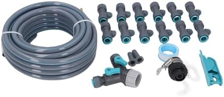 AYNEFY Automatic Drip Irrigation System, 10m PVC PE ABS Garden Watering System with Adjustable Spray Heads, 3 Watering Modes, Easy Setup for Home Gardeners Lawn Greenhouse Yard - Image 3