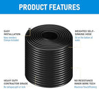 Self-Sinking Aeration Hose 300 ft ⅜ in. Comes with 4 patchers and 4 stainless steel hose clamps for weighted air pump tubing, easy to install for pond water lake aeration (300 Feet) - Image 4