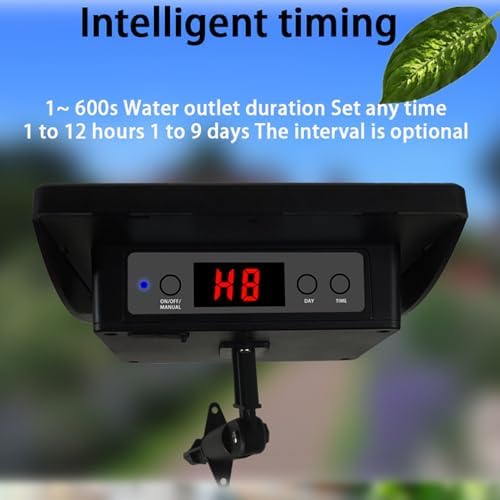 Solar Spray Irrigation System Kit, Solar Powered Timer Mode, IP67 Water Proof Automatic Self Watering System with 10m / 5m Hose Length for Greenhouse, Garden, Lawn - Image 6