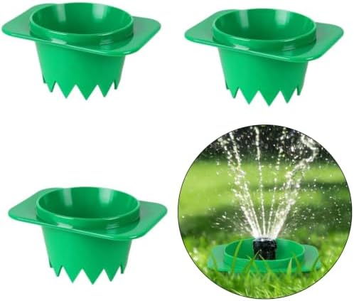 Grass Sprinkler Head Guard Green Cup Barrier Around Buried Rotary Heads for Yard Upkeep and Garden Watering Needs Sprinkler Head Cover Irrigation Guard Buried Rotary Cover Yard Mower Bumps Green Cup - Image 6
