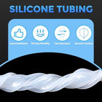 Silicone Tubing 3/8" ID x 5/8" OD 10ft Length High Temp Clear - Image 3