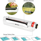 Eden 94110 Heavy-Duty Metal Oscillating Sprinkler | Covers Up to 3,315 sq. ft., 18 Precision Nozzles, Adjustable Range, Turbo Drive Motor, Quick Connect Bundle - Image 2