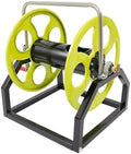 Garden Hose Reel, Metal Hose Reel, for 328.1 Feet of Standard 0.55-Inch Garden Hose, Wall/Floor Mount Metal Hose Reel（Hose not included), for Home, Gardening, Etc by haedspup