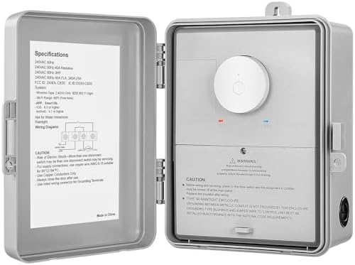 SURAIELEC WiFi Pool Timer, 40AMP 120V 2HP, Heavy Duty Pool Pump Timer by SURAIELEC