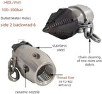 3/8 1/2 40-100L 360° Rotating Pagoda Nozzle 300bar for Sewer - Image 5