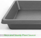 Plant Saucer 12 Inch Square 4 Pack, Plastic Plant Drip Trays, Plant Saucers for Indoors and Outdoors, Flower Pot Saucers, Saucers for Potted Plants, Planter Saucer, Plant Water Catcher Trays for Pots - Image 4