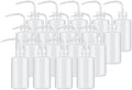 PATIKIL 18 Pcs 250ml Plastic Wash Bottles, Multi-purpose, Plant Care, Cleaning, Lab Use, Chrome Finish, Transparent, Reusable, 8 Ounce, High Density Polyethylene, Slim Neck Bottle by PATIKIL