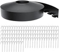 Landscape Edging 4 Inch Tall 100FT with 110Pcs Metal Spikes, Plastic Garden Edging Border Landscape Edging Border Lawn Edging for Landscaping, Flower Bed, Yard by LXVOOEE