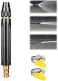 2026 New Heavy Duty Adjustable High Pressure Hose Nozzle, Home High Pressure Car Wash Water Gun, Portable High Power Hose Sprayer for Washing Car Patio Driveway Yard Watering Plants (3, Pagoda) by JAYSHYNE