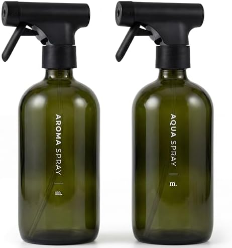 MaisoNovo Dark Green Spray Bottle for Plants | 16.9 Oz, Pack of 2 by MaisoNovo-TheArtofSustainableLiving