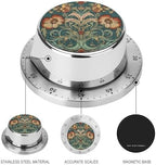 Mechanical Kitchen Timers for Cooking,Red and Brown Printed 60 Minute Magnetic Countdown Timer,Cute Cooking Timers with Alarm,Stainless Steel Time Timer Manual No Batteries Required - Image 3