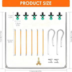 6 Nozzle ATV Sprayer Boom Wand Kit – 122" Spray Coverage for ATV & UTV Sprayers, Row Crop, Adjustable Spray Patterns, Folding Design for Easy Transport (Sprayer Boom with Hook) - Image 3