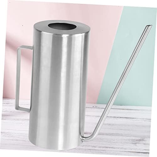 Watering can,Stainless Steel Pitcher Watering Can for Indoor Plants Spray Bottles for Plants Metal Sprinkling Can Stainless Steel Watering Kettle Plant Mister Jug Shower Pot Spout Watering Can(Silver) - Image 2