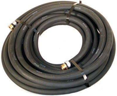 Water Hose Continental ContiTech ¾” x 50’ BLACK RUBBER - Industrial Grade - US Made by ContiTech