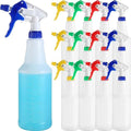 Eaasty 12 Pack Plastic Spray Bottles 25oz, Red, Blue, Yellow, Green by Eaasty