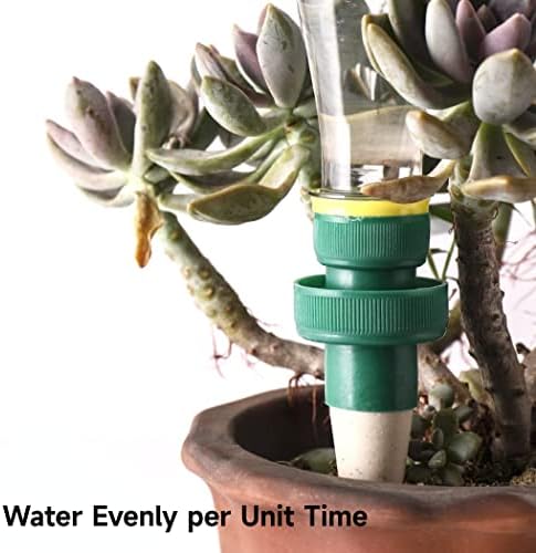15 Pcs Self Watering Spikes, Bottle Adapter Auto Watering Device Set, Upgraded Plant Watering System to Keep Soil Moist, Automatic Irrigation Stakes for Indoor and Outdoor Vacation Plant Watering - Image 5