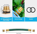 Brass Rain Barrel Spigot Linking Connector Hose Kit - Image 5