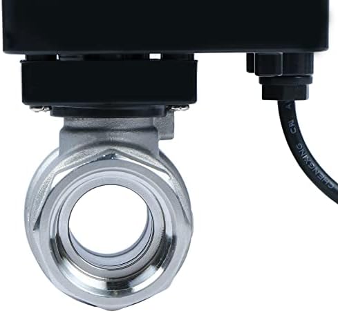U.S. Solid Motorized Ball Valve- 3/4" Stainless Steel Ball Valve with Full Port, 9-36V AC/DC, 2 Wire Auto Return Setup, Normally Open (N/O) - Image 3