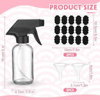 Fumete 20 Pcs 4 oz Glass Spray Bottles Empty Sprayer Containers,Clear - Image 2