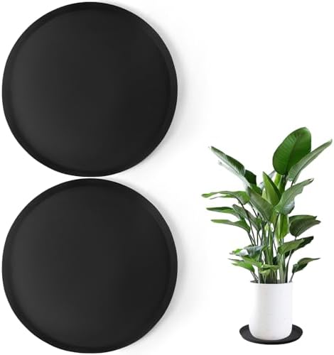 Kalolary 2 Pack Plant Saucer for Potted Plant 25 Inch Plant Pot Saucers by Kalolary
