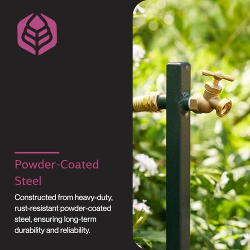 Yard Butler IHBE-6KD Garden Hose Bib Extender - Durable Hose Stand for Keeping It Elevated - Convenient Garden Accessory - Rust-Resistant - Anti-Kink Design - Easy Installation - Image 5