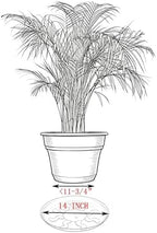 14 inch Black Flower Pot Saucers, 4 Pack - Image 4