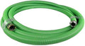 Gloxco Heavy Duty EPDM All Weather Suction Hose Assembly, Black Tube, Lime Green Helix, 2" Inside Diameter with Male x Female NPSM Pinlug Fittings Installed, 40 ft Length by Gloxco