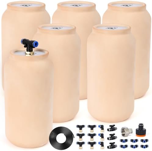 6pcs Olla Watering System Large 64oz Ollas Pot Plant Self Watering Garden Watering System 4.8x4.8x10in Irrigation System Olla Watering System Automatic Plant Watering Devices for Garden Shrub by Unknown