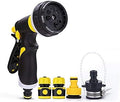 Garden Hose Flexible And Expandable Latex Water Hose With Retractable Solid Brass Fittings And Nozzle Kink Free Lightweight Collapsible Expending Hose (Color : Water gun+connector set) by Unknown
