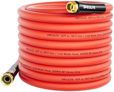 SPECILITE 5-layer 5/8" Hot/Cold Garden Water Hose 75ft, Burst 1200psi by SPECILITE