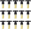 30-250PCS Adjustable Copper Misting Nozzle W/ 4/7mm Plastic Tee Connector Brass Watering Irrigation Sprinkler Cooling Nozzle(200pcs) by Unknown