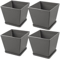 Kozyard 4Packs Taper Planter Indoor Outdoor Plant Pots by Kozyard
