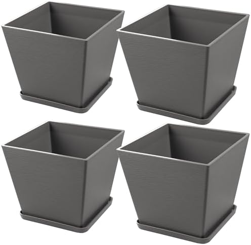 Kozyard 4Packs Taper Planter Indoor Outdoor Plant Pots by Kozyard