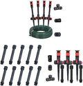 Eden 98063 Multi-Adjustable Flex Design Above Ground Irrigation Garden Sprinkler System & 99999 Sprinkler Extensions & 96093 Multi-Adjustable Flex Design Garden Sprinkler with Extension Set by EDEN