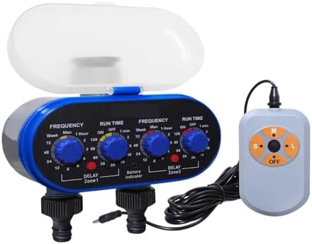 NURII Ball Valve Electronic Two Outlet Four Dials Water Timer, with Rain Sensor Garden Irrigation System for Garden (Size : with Humidity Sensor) by Unknown