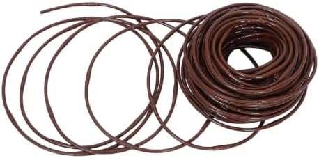 1/4 Inch Drip Irrigation Tubing with Predrilled Holes, Brown PVC Hose by YARDWE